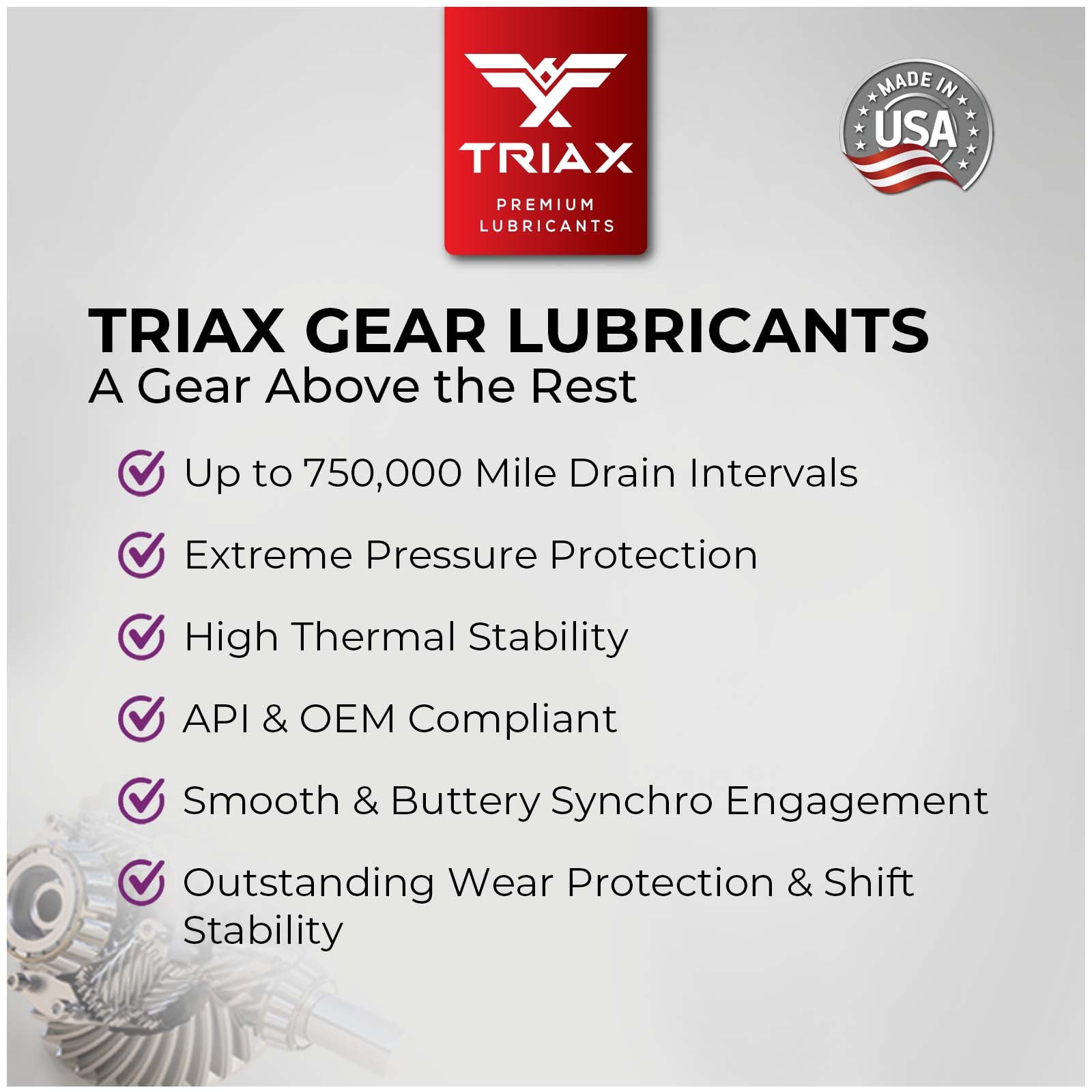 TRIAX Synergy Gear MT 75W-90 GL-4 – TRIAX Lubricants