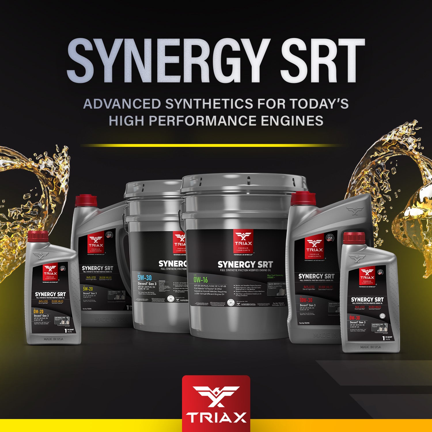 TRIAX Synergy SRT 5W-20 Full Syn